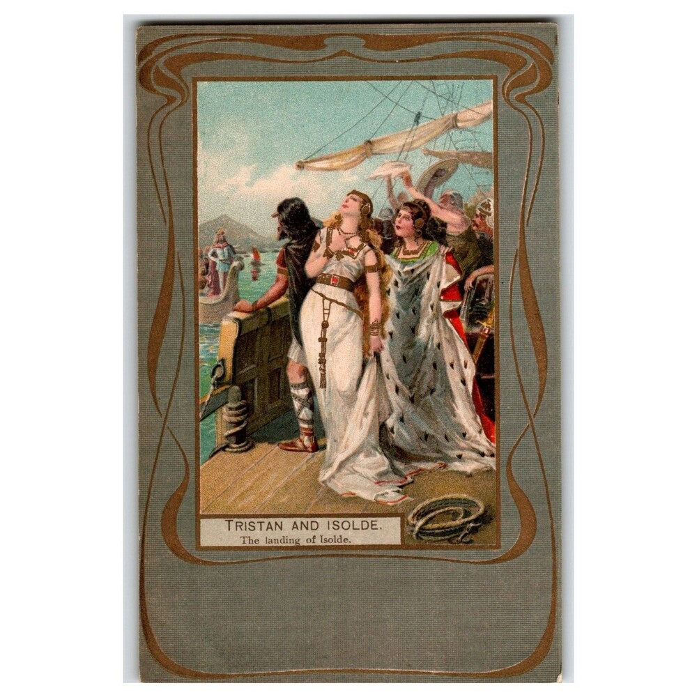 Tristan & Isolde Landing Raphael Tuck Wagner Postcard N° 693 Chromo Bavaria